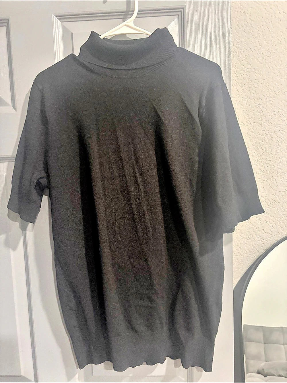 Torrid Black Short Sleeve Mock Neck Sweater Tunic Size 2